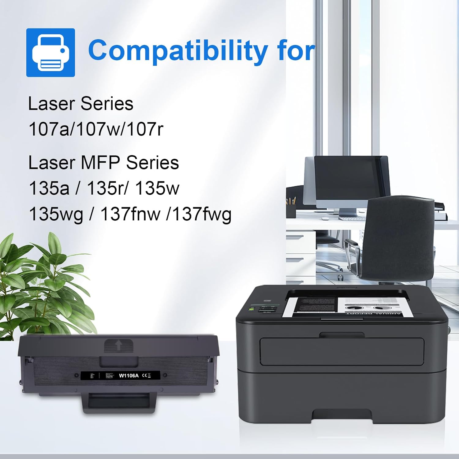 Tóner Compatible HP 106A (2) Tóner Compatible HP 106A (2)